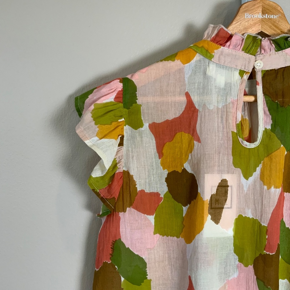 THML Mixed Color Flutter Blouse - Picture 13 of 16
